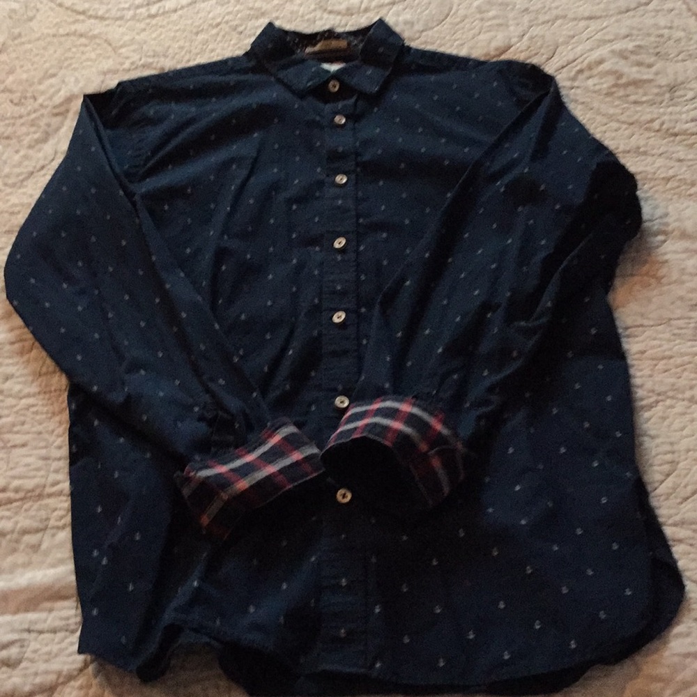 Men’s fitted button down shirt. Express
